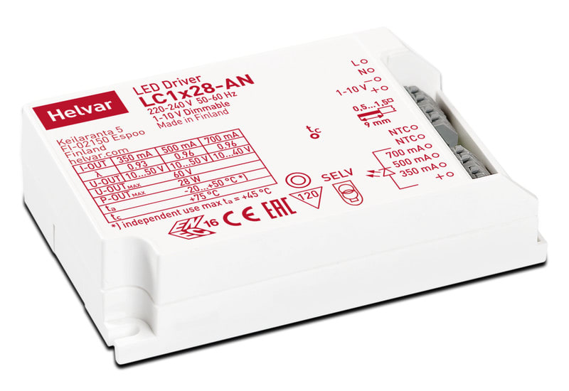 HELVAR - LED-liitäntälaite - LC1x28-AN & LC1x30 SR