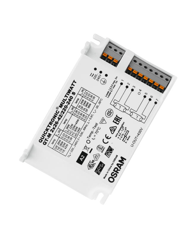 OSRAM - Elektroninen liitäntälaite - QT-M 2x26-42/220-240 S