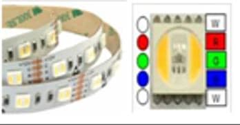 KVS - Valoprofiili/-nauha - RGB + 2xNW LED NAUHA, 24V