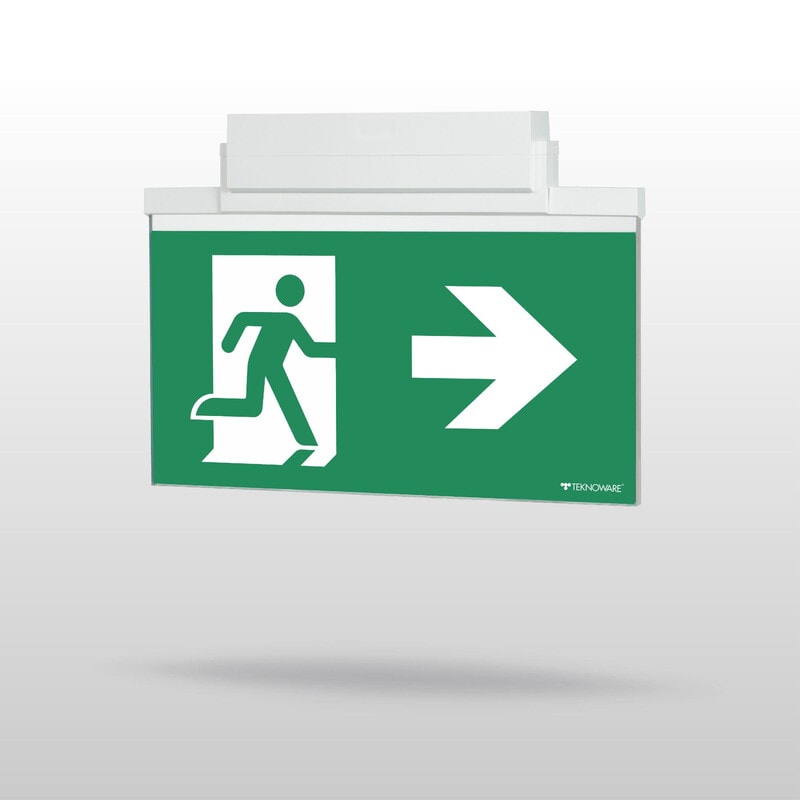 TEKNOWARE EMERGENCY LIGHTING - Opastevalaisin - Y8171W153 230V 40M O/V 2-P