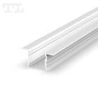 TECH LIGHT - Valaisinrunko - Alum.prof. 2m uppoas. valk.