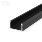 TECH LIGHT - Valaisinrunko - Alum.prof. 2m pinta-as. musta