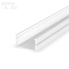 TECH LIGHT - Valaisinrunko - Alum.prof. 2m pinta-as. valk.