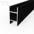 TECH LIGHT - Valaisinrunko - Alum.prof. 2m pinta-as. musta