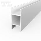 TECH LIGHT - Valaisinrunko - Alum.prof. 2m pinta-as. valk