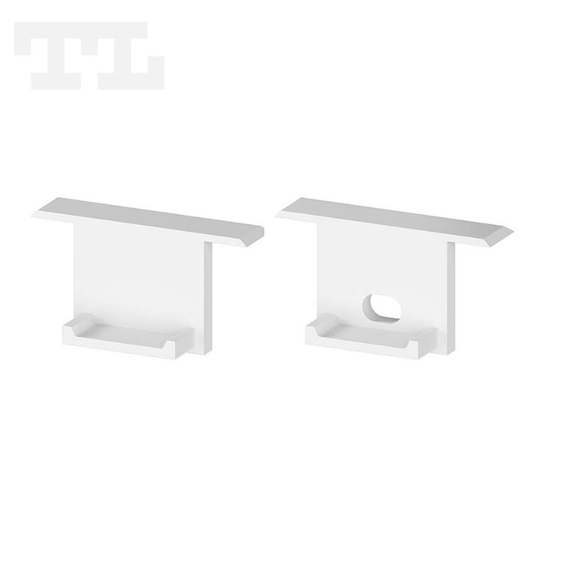 TECH LIGHT - Valaisinrunko - Alumiiniprof. päätypala valk