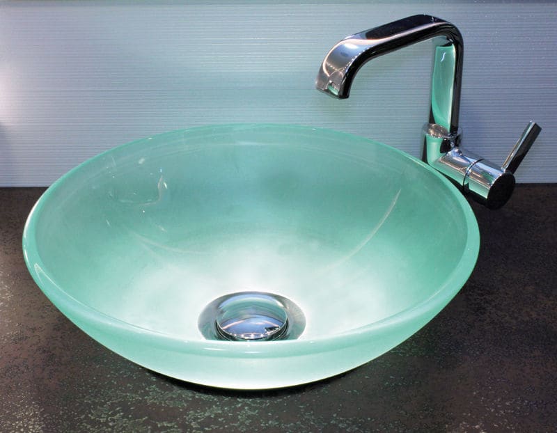 CARIITTI - LED-valaisin - Lasinen pesuallas Ø380 LED8x1W