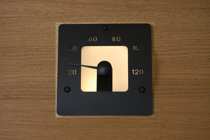 CARIITTI - Optinen lisätarvike - Saunan lämpömittari SQ musta