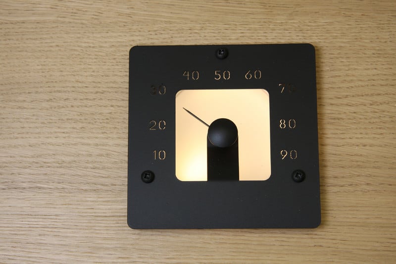 CARIITTI - Optinen lisätarvike - Saunan kosteusmittari SQ musta