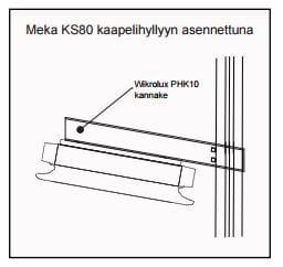 AUTROSAFE - Kaapelihyllykiinnike - 1600140 PHK10 kaapelihyllykiin