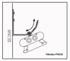 AUTROSAFE - Seinäkiinnike - 1600155 PHK20 seinäasennus