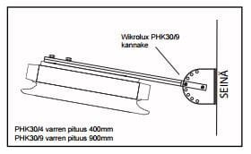 AUTROSAFE - Seinäkiinnike - 1600160 PHK30/4 suun. kannake