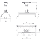 TEKNOWARE EMERGENCY LIGHTING - Kattokiinnike - TWTB105 Combo ripustuskannake