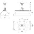 TEKNOWARE EMERGENCY LIGHTING - Kattokiinnike - TWTB105 Combo ripustuskannake