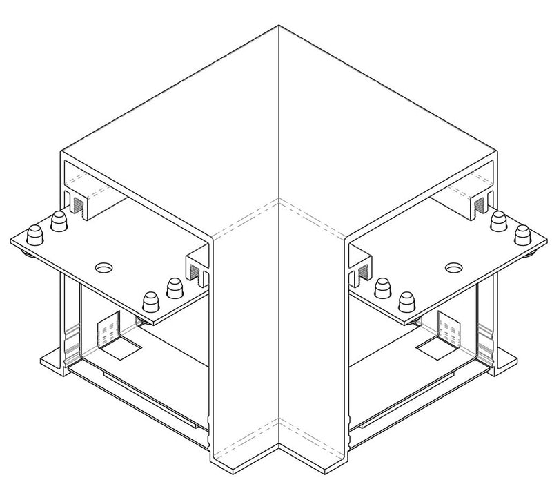ENSTO - Kulma-asennuskiinnike Anna - ANLFR 90ast kulma. uppo
