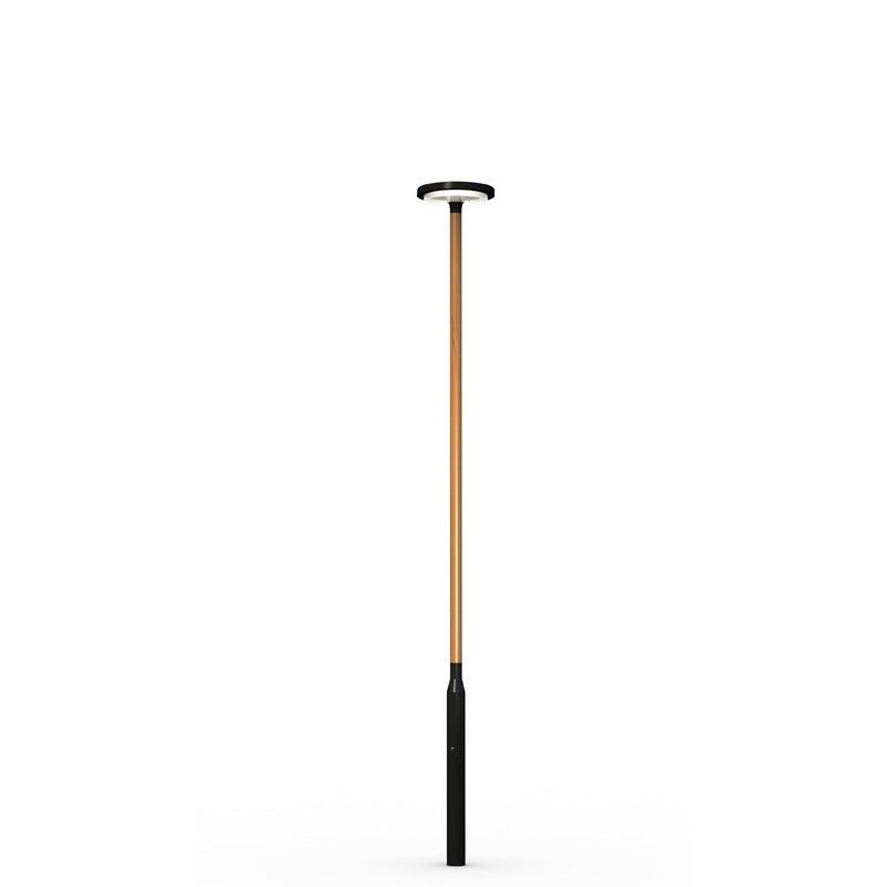 ENSTO - Puupylväs Saga - SAGA 4W RAL 9005/CINNAMON