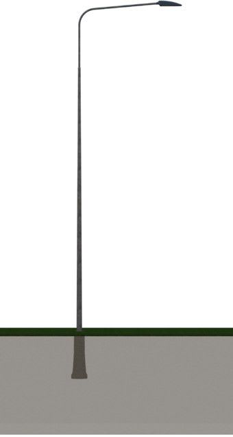 SÄHKÖ-JOKINEN - P115B108K 8m Kartiopylväs - Kartiopylväs 1-varsi