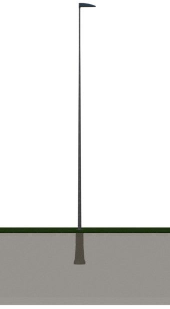 SÄHKÖ-JOKINEN - S100B110K 10m Kartiopylväs - Kartiopylväs s-varsi