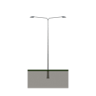 SÄHKÖ-JOKINEN - Kartiopylväs 2-varsi - T115B108K 8m Kartiopylväs