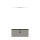 SÄHKÖ-JOKINEN - Kartiopylväs 2-varsi - T120B110K 10m Kartiopylväs