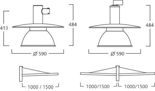 FAGERHULT - Stockholm valaisinvarsi - 205018 VARSI L=1500. D60 MU