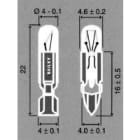 PEREL - Puhelinlamppu - T4624020-T-4.6 24V 20MAEC