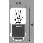 PEREL - Pienoislamppu - BA15D-T1635-24V-3W