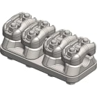 MELBYE - Pääteliitin - Pääteliit.2d+2d 17-37/17-37 mm