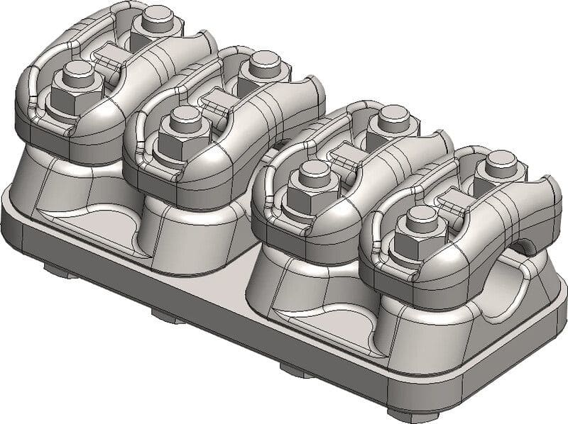 MELBYE - Pääteliitin - Pääteliit.2d+2d 17-37/17-37 mm
