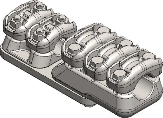 MELBYE - Pääteliitin - Pääteliit. 2d+3D 17-37/37-47mm