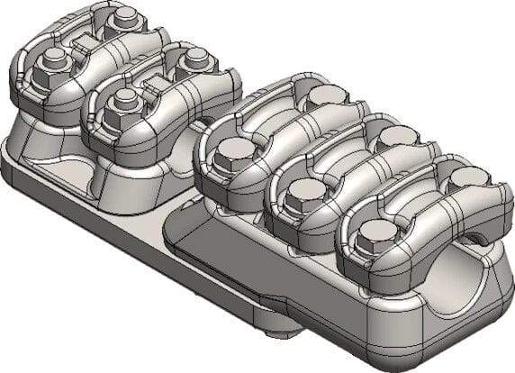MELBYE - Pääteliitin - Pääteliit. 2d+3D 17-37/37-47mm