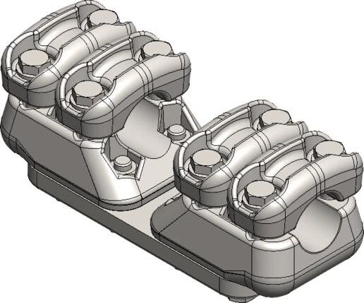 MELBYE - Pääteliitin - Pääteliit. 2D+2D 37-47/37-47mm