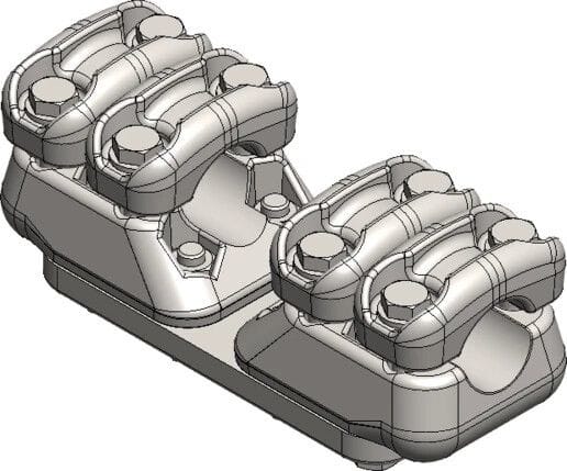 MELBYE - Pääteliitin - Pääteliit. 2D+2D 37-47/37-47mm
