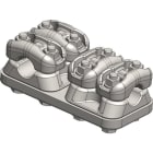 MELBYE - Pääteliitin - Pääteliit. 2d+2d 17-37/17-37mm