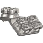 MELBYE - Pääteliitin - Duplex 45° 3 x 17-37mm 2d