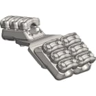 MELBYE - Pääteliitin - Päätel.Dupl 45° 3x37-47mm 3D