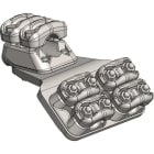 MELBYE - Pääteliitin - Dupl 45° 1x37-47 2D 2x17-37 2d