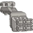 MELBYE - Pääteliitin - Duplex 90° 3 x 37-47mm 2D