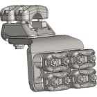 MELBYE - Pääteliitin - Dupl 90° 1x37-47 2D 2x17-37 2d