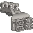MELBYE - Pääteliitin - Dupl 90° 1x37-47 3D 2x17-37 2d