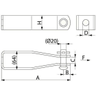 ENSTO FINLAND - Riippueristinhahlo U-pidin - PPS 226.240 (TK21551)