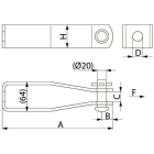 ENSTO FINLAND - Riippueristinhahlo U-pidin - PPS 226.240 (TK21551)