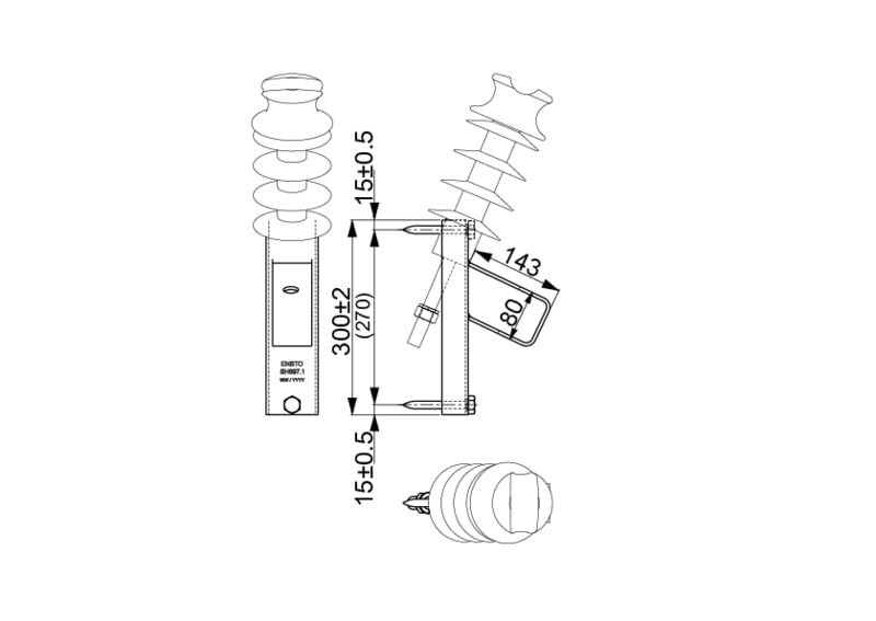 ENSTO FINLAND - Eristintarvike - SH697.1 Eristintappipidike