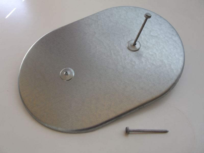 HALDOR - Pylväshattu, soikea - PHA-190G, GALV-PELTI, soikea