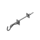 SALOMAAN KONEPAJA - Koukku, ulkokulma 10-100 par - PU 5 K 12 KS, Koukku ulkokulma