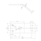 EUROLAITE - Harusrauta - Fixing plate, E-4004
