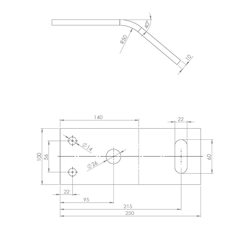 EUROLAITE - Harusrauta - Fixing plate, E-4004