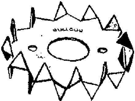 GBO - Puunsitojalevy 2-puol. galv. - C1-75G-B, pyöreä 75mm