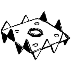 GBO - Puunsitojalevy 2-puol.galv. - C5-130G-B, 130X130mm