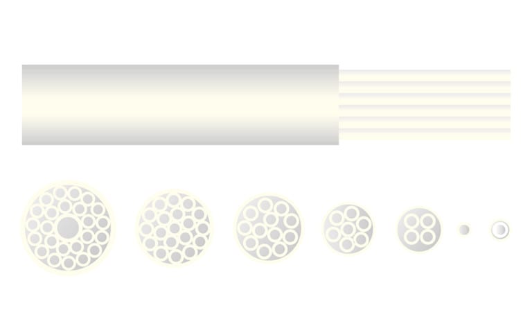 HEXATRONIC - Mikrokanavanippu - Sisäkäyttöön 4x10/8mm